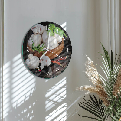 Reloj de pared redondo Hongos