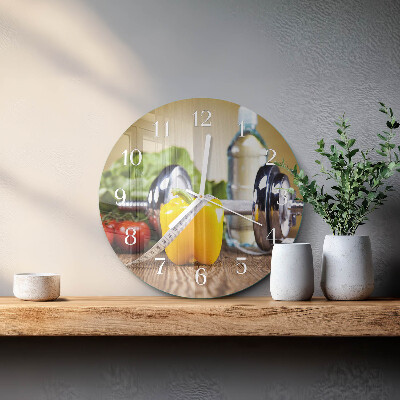 Reloj de pared redondo Pimienta