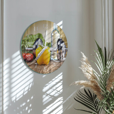 Reloj de pared redondo Pimienta