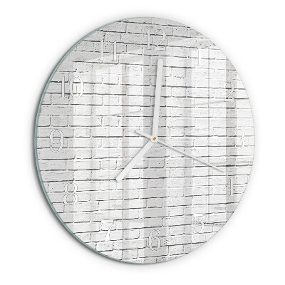 Reloj de pared redondo Muro de ladrillo