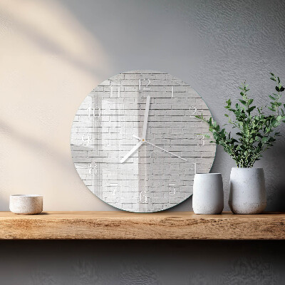 Reloj de pared redondo Muro de ladrillo