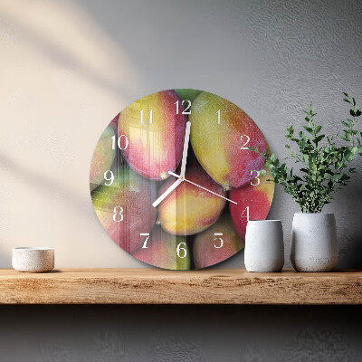 Reloj de pared redondo Fruta
