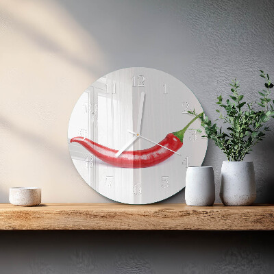 Reloj de pared redondo Ají picante