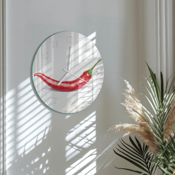 Reloj de pared redondo Ají picante