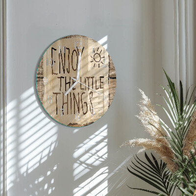 Reloj de pared redondo Disfrutar