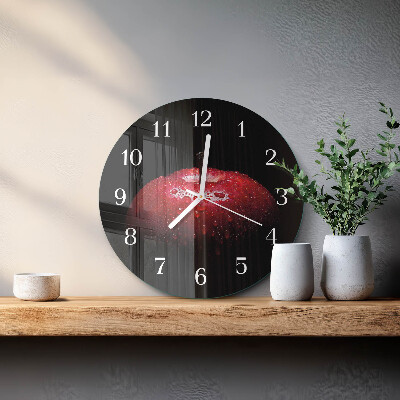 Reloj de pared redondo Manzana
