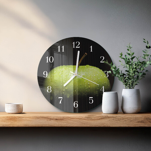 Reloj de pared redondo Manzana