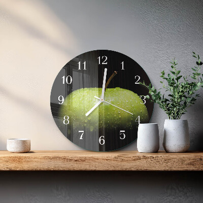 Reloj de pared redondo Manzana