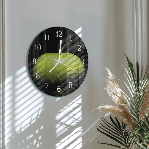 Reloj de pared redondo Manzana