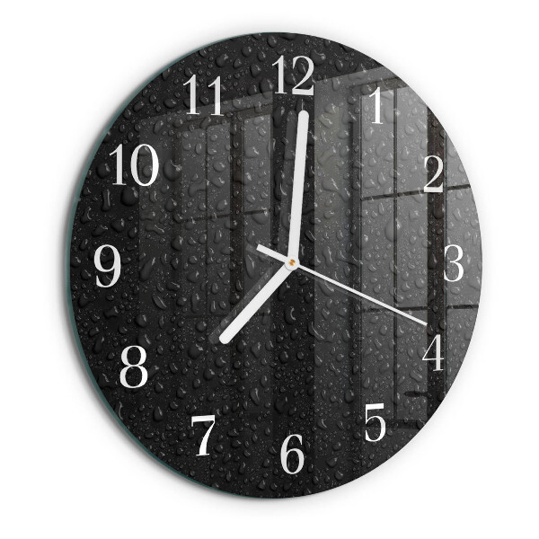 Reloj de pared redondo Gotas de agua