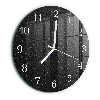 Reloj de pared redondo Gotas de agua