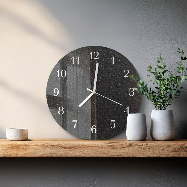 Reloj de pared redondo Gotas de agua