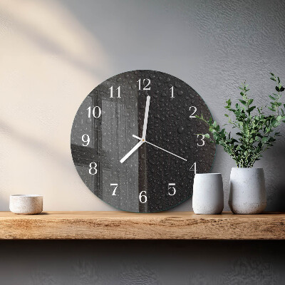 Reloj de pared redondo Gotas de agua