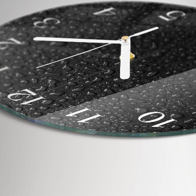 Reloj de pared redondo Gotas de agua