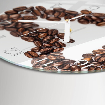 Reloj de pared redondo Granos de café