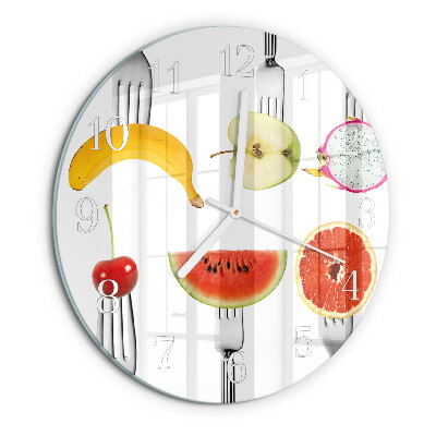 Reloj de pared redondo Fruta