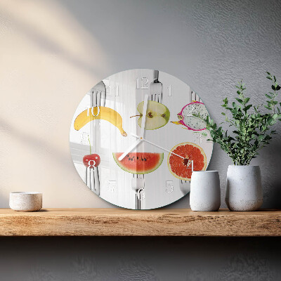 Reloj de pared redondo Fruta