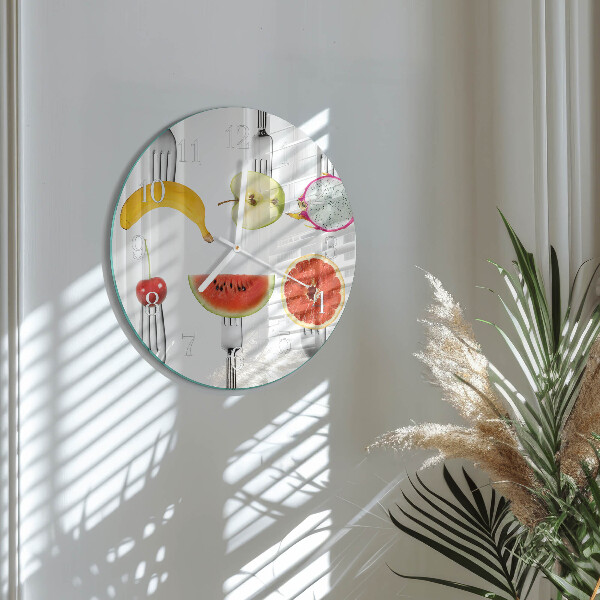 Reloj de pared redondo Fruta