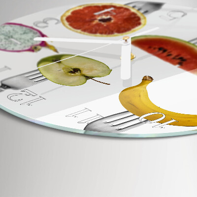 Reloj de pared redondo Fruta