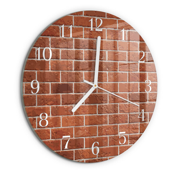 Reloj de pared redondo Muro de ladrillo