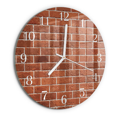 Reloj de pared redondo Muro de ladrillo
