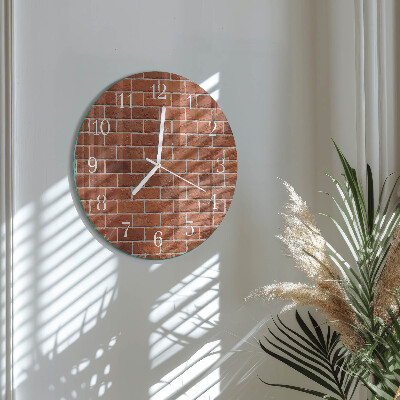 Reloj de pared redondo Muro de ladrillo