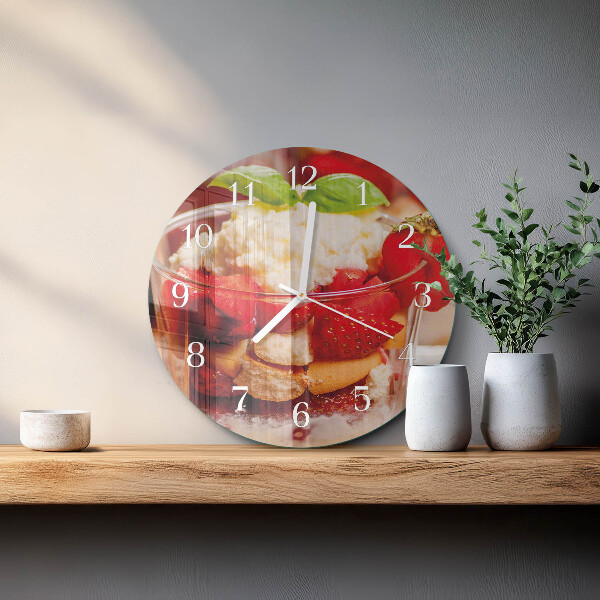 Reloj de pared redondo Fruta