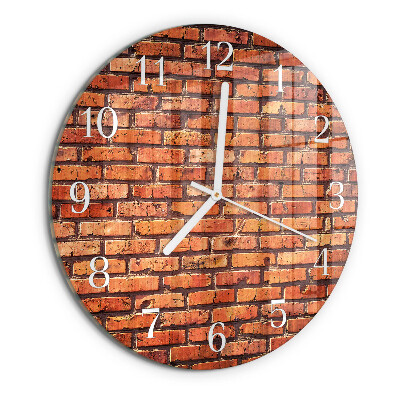 Reloj de pared redondo Muro de ladrillo