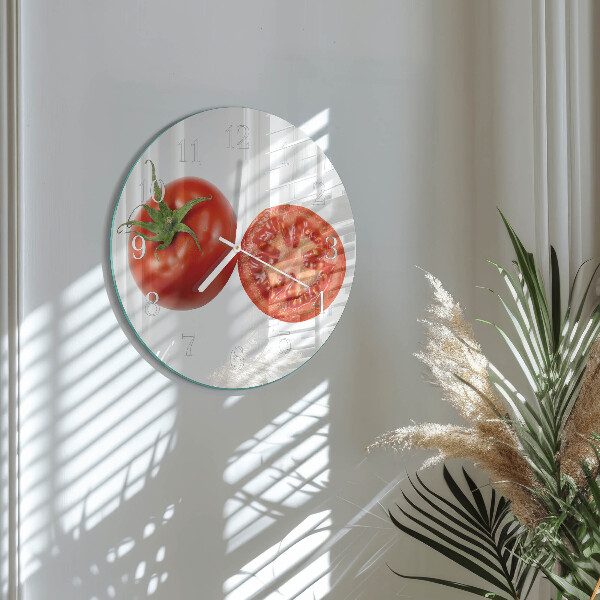 Reloj de pared redondo Tomates