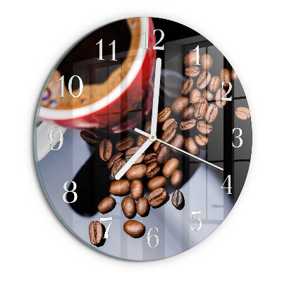 Reloj de pared redondo Taza de café