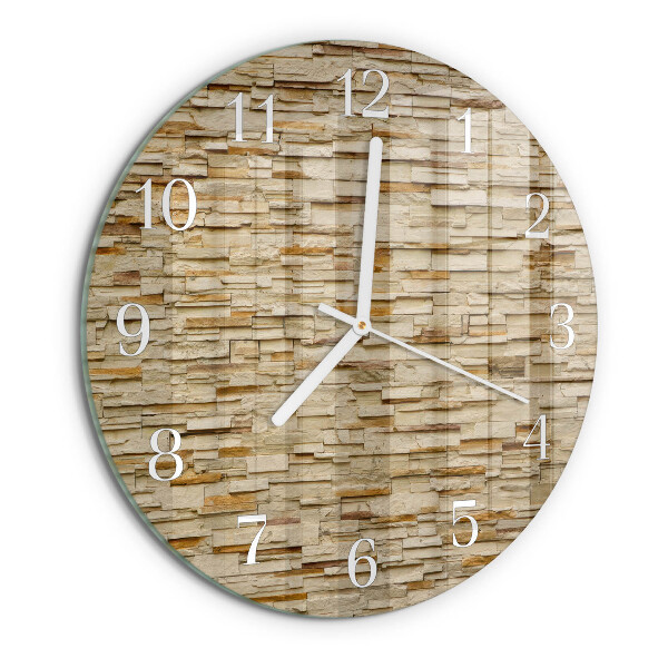 Reloj de pared redondo Piedra decorativa