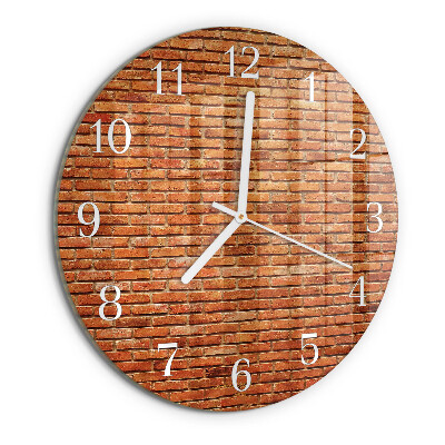Reloj de pared redondo Ladrillos