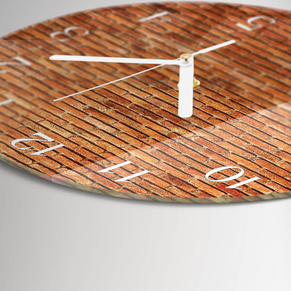Reloj de pared redondo Ladrillos
