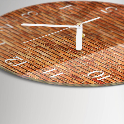 Reloj de pared redondo Ladrillos