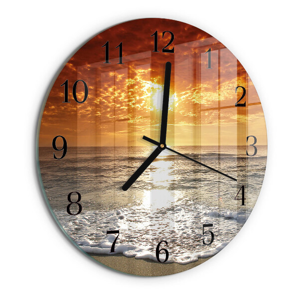 Reloj de pared redondo Playa Mar
