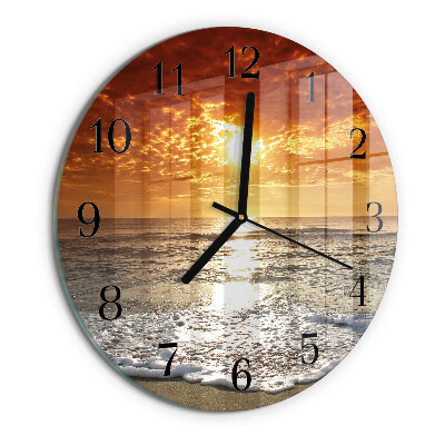 Reloj de pared redondo Playa Mar