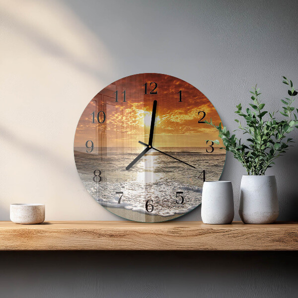 Reloj de pared redondo Playa Mar