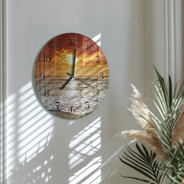 Reloj de pared redondo Playa Mar