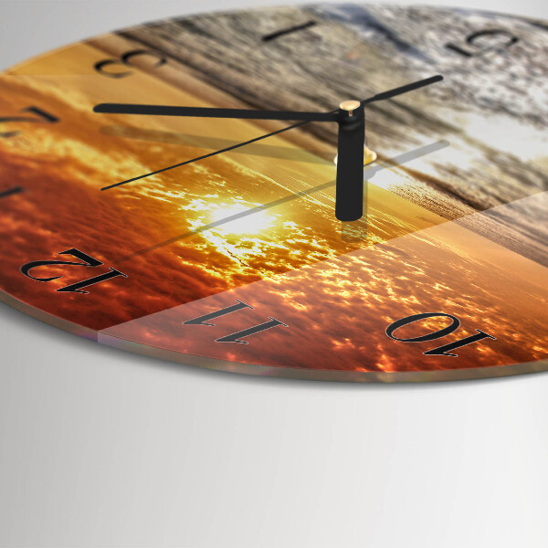 Reloj de pared redondo Playa Mar