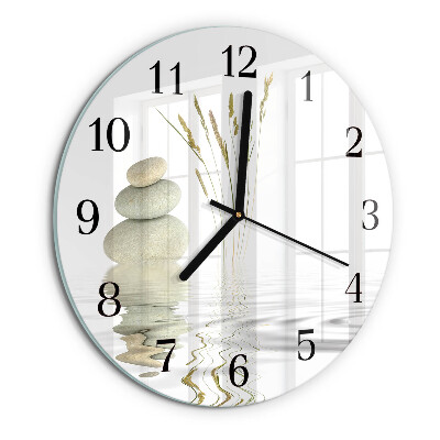 Reloj de pared redondo Piedras