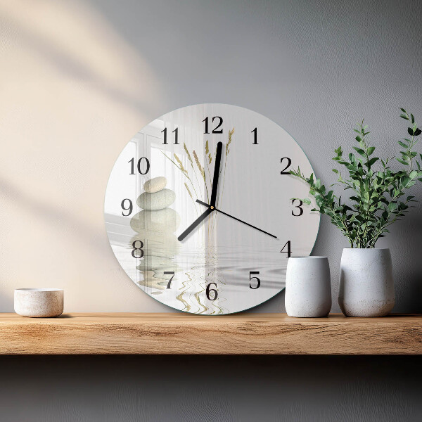 Reloj de pared redondo Piedras
