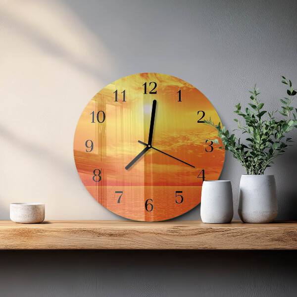Reloj de pared redondo Soleado