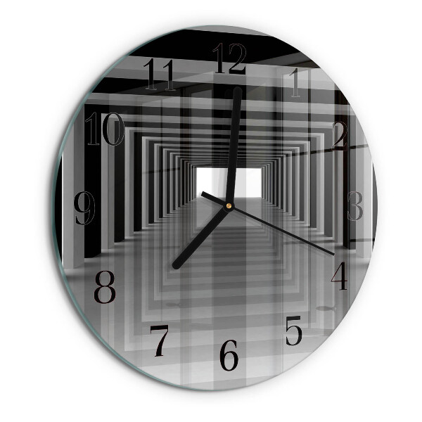 Reloj de pared redondo Túnel 3D