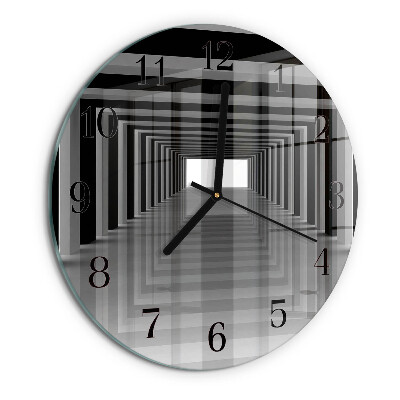 Reloj de pared redondo Túnel 3D