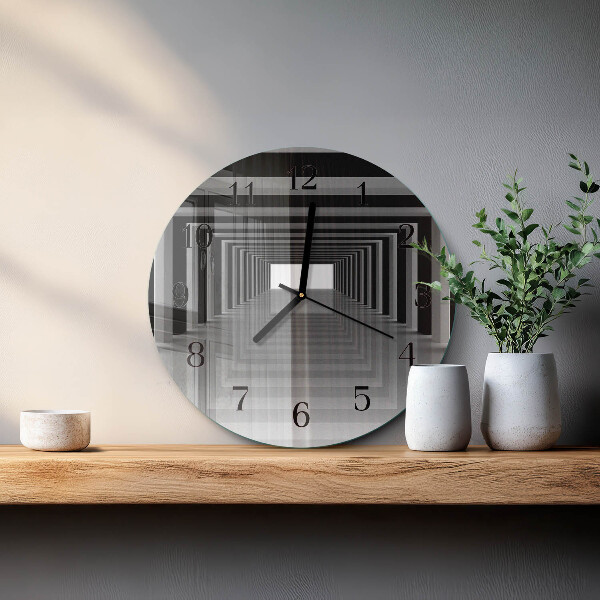 Reloj de pared redondo Túnel 3D