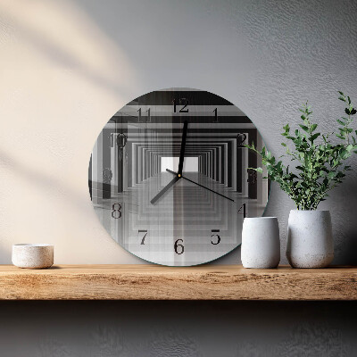 Reloj de pared redondo Túnel 3D