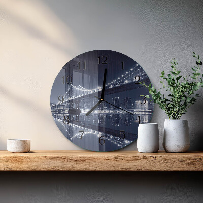 Reloj de pared redondo Puente