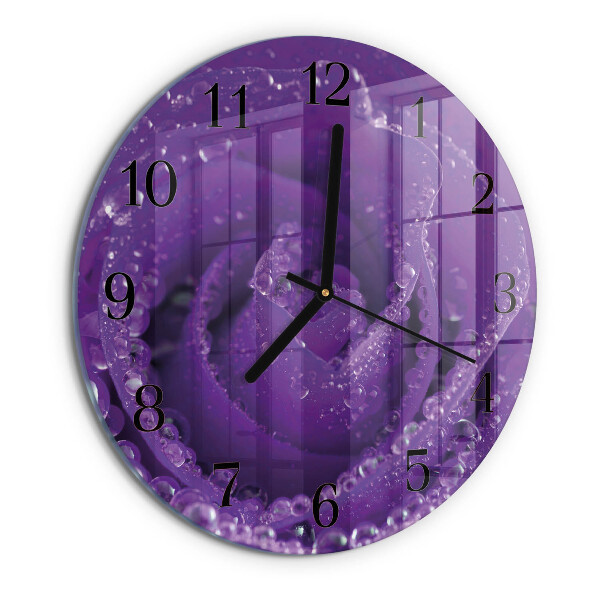Reloj de pared redondo Rosa
