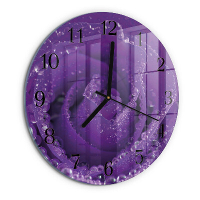 Reloj de pared redondo Rosa