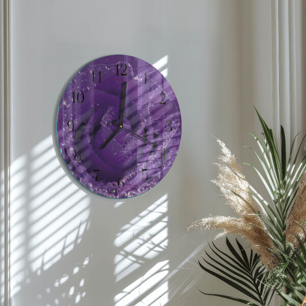 Reloj de pared redondo Rosa
